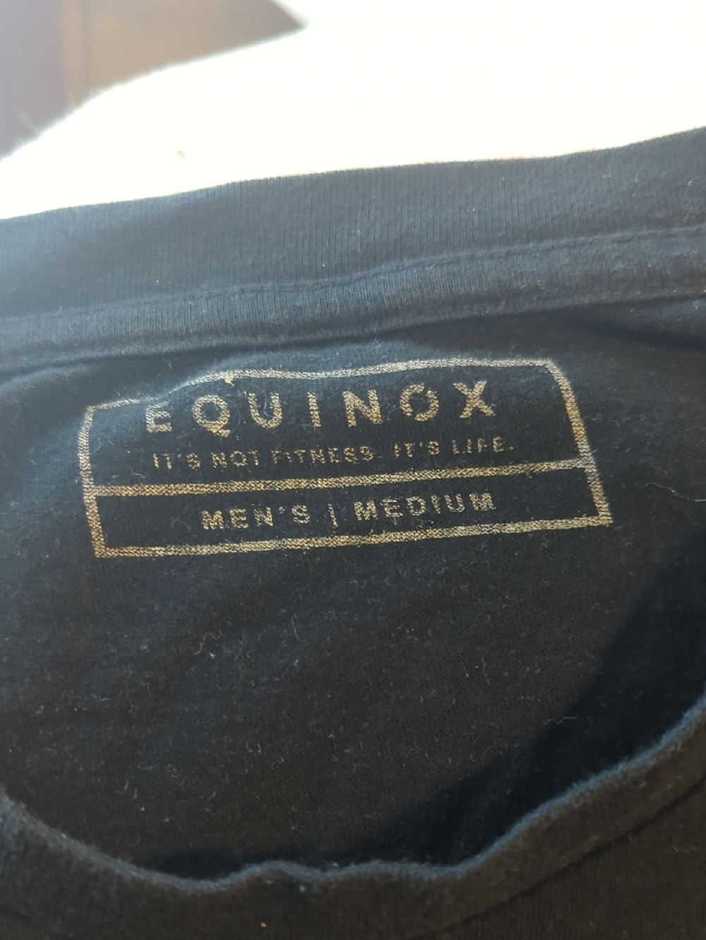 Equinox Men's Medium Black Tee